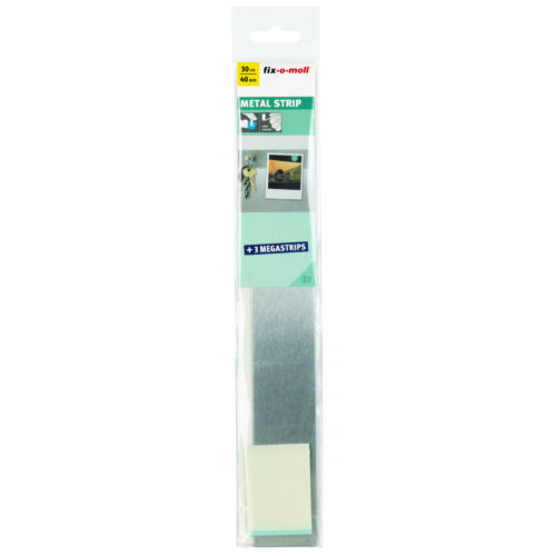Metalna lajsna za magnete | sa MEGASTRIPS trakama | samolepljiva